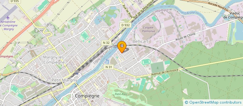 localisation de l'entreprise NORD PLANS à COMPIEGNE