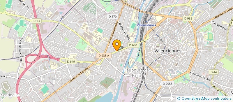 localisation de l'entreprise NORD PNEUS DIFFUSION  VALENCIENNES