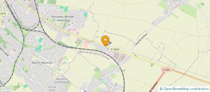 localisation de l'entreprise NORD POMPES  AWOINGT