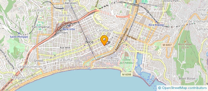 localisation de l'entreprise NORD RIDEAUX ET TAPIS à NICE