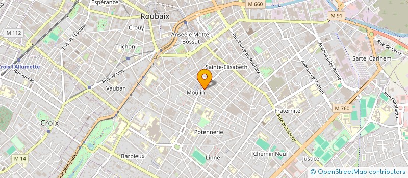 localisation de l'entreprise NORD SERVICE DEPANNAGE à ROUBAIX