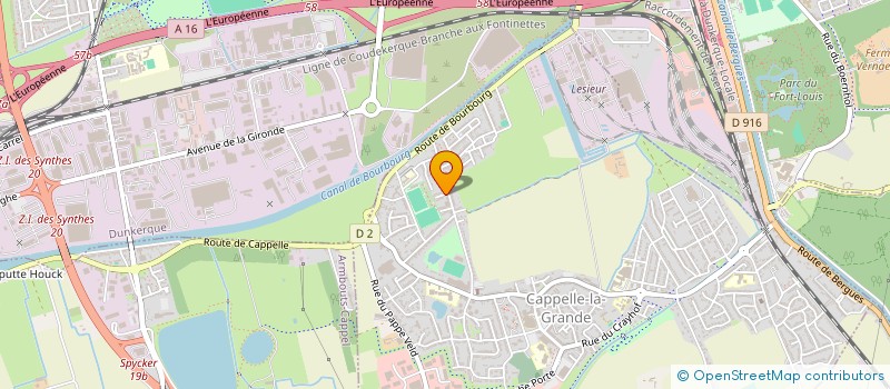 localisation de l'entreprise NORD SOL & BAIN  CAPPELLE-LA-GRANDE