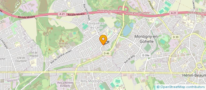 localisation de l'entreprise NORD STORE à FOUQUIERES-LES-LENS
