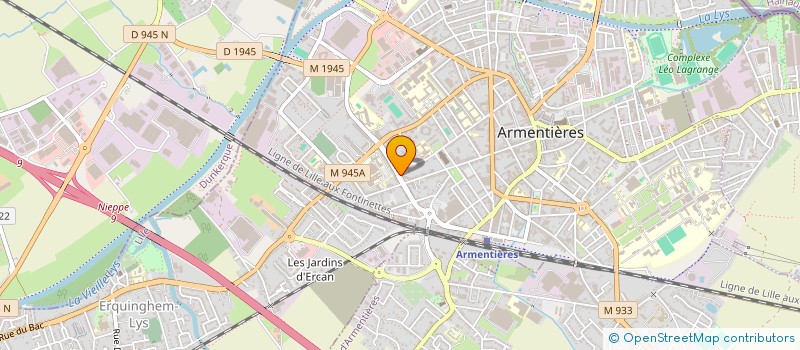 localisation de l'entreprise NORD STORES à ARMENTIERES