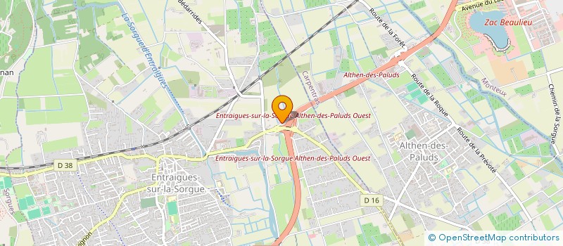 localisation de l'entreprise NORD SUD à ENTRAIGUES-SUR-LA-SORGUE