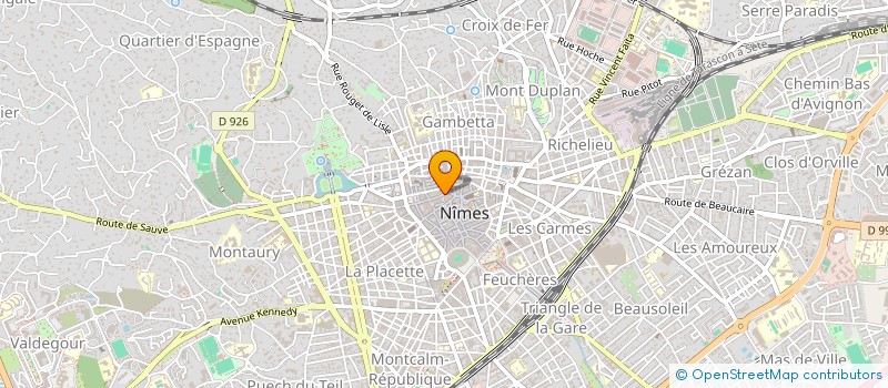 localisation de l'entreprise NORD-SUD à NIMES