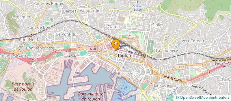 localisation de l'entreprise NORD SUD à TOULON