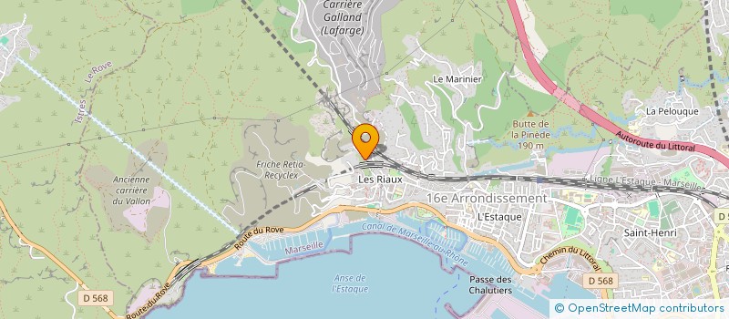 localisation de l'entreprise NORD SUD à MARSEILLE 16EME