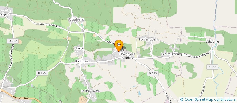 localisation de l'entreprise NORD-SUD  AIGALIERS