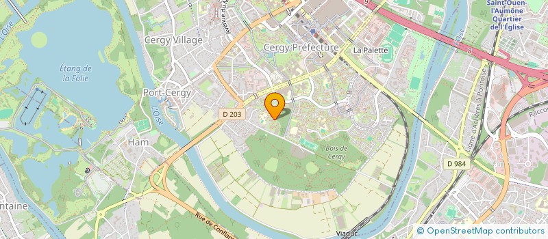 localisation de l'entreprise NORD-SUD  CERGY