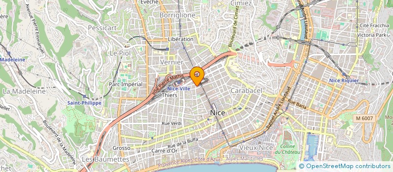 localisation de l'entreprise NORD SUD CONTACT à NICE