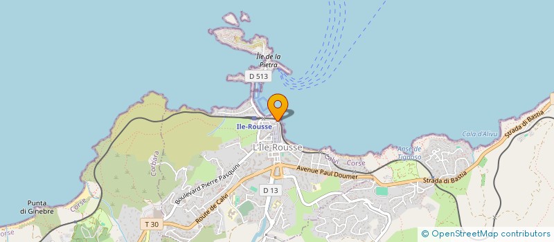 localisation de l'entreprise NORD SUD ET COMPAGNIE à L'ILE-ROUSSE