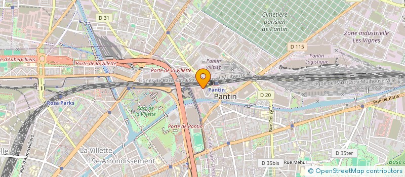 localisation de l'entreprise NORD SUD PICTURES  PANTIN