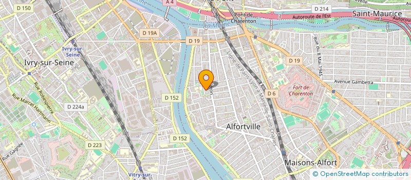 localisation de l'entreprise NORD-SUD SOLIDARITES à ALFORTVILLE