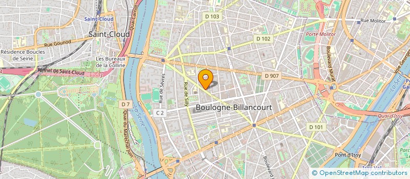 localisation de l'entreprise NORD SUD SYSTEMES à BOULOGNE-BILLANCOURT