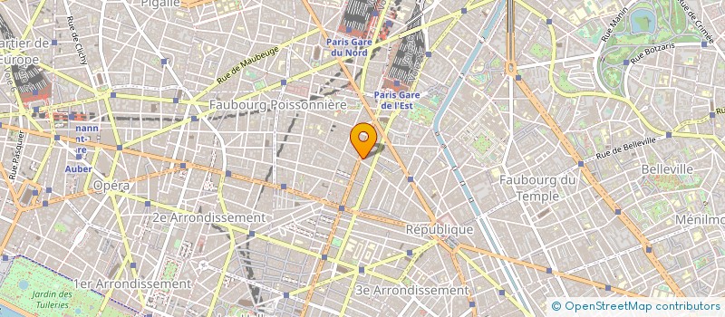 localisation de l'entreprise NORD-SUD TELECOM à PARIS