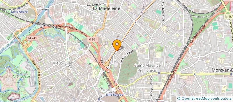 localisation de l'entreprise NORD TIMBRES à LA MADELEINE