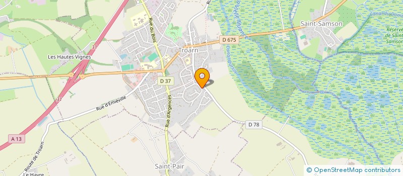 localisation de l'entreprise NORD-TRAD  TROARN