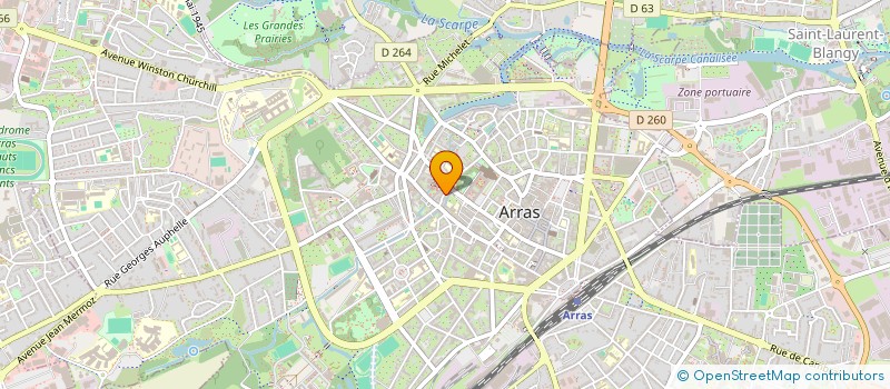localisation de l'entreprise NORD TUBAGE RAMONAGE à ARRAS