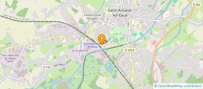 localisation de l'entreprise NORD VEHICULES OCCASIONS  SAINT-AMAND-LES-EAUX