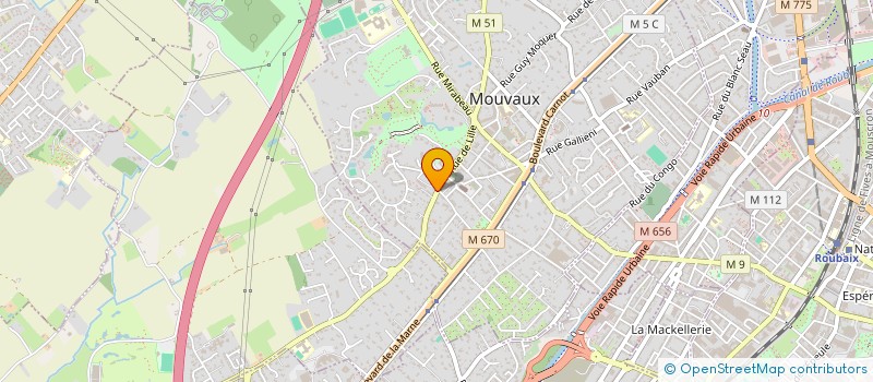 localisation de l'entreprise NORD VITIS  LINSELLES