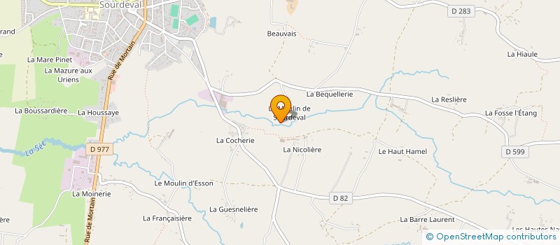 localisation de l'entreprise NORD WEST DEBARRAS  SOURDEVAL