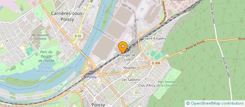 localisation de l'entreprise NORDBAT LN2M à POISSY