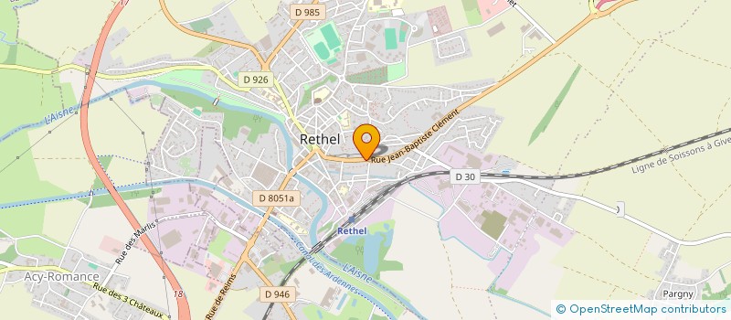localisation de l'entreprise NORDBATI à RETHEL