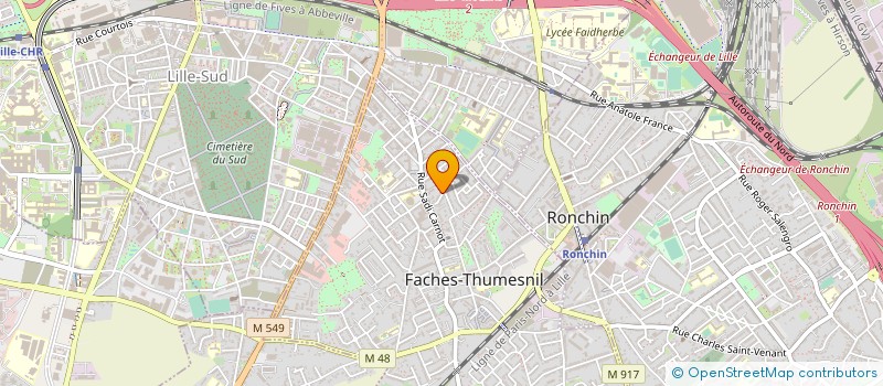 localisation de l'entreprise NORDCOURSES à FACHES-THUMESNIL