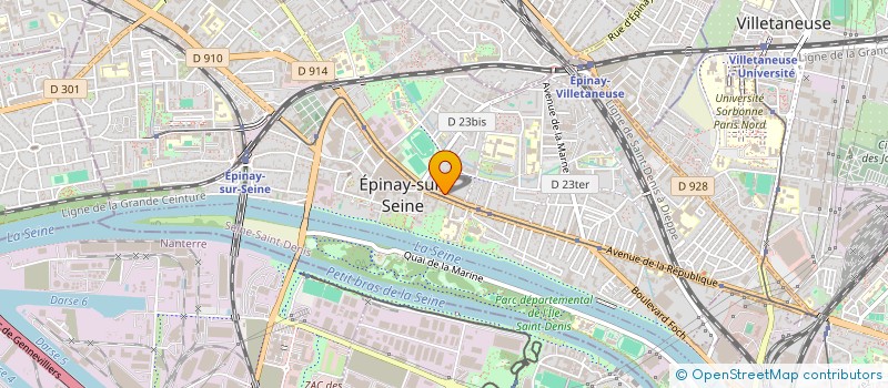 localisation de l'entreprise NORDEC NORD EXPERTISES COMPTABLES à EPINAY-SUR-SEINE