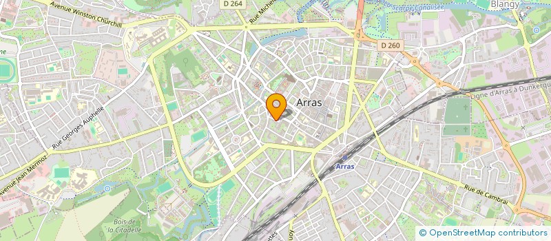 localisation de l'entreprise NORDELIA à ARRAS