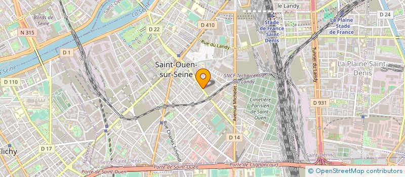 localisation de l'entreprise NORDEX FRANCE à SAINT-OUEN-SUR-SEINE