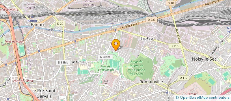 localisation de l'entreprise NORDIACOM à ROMAINVILLE