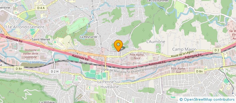 localisation de l'entreprise NORDIC WALKING RACING TEAM S E  LA PENNE-SUR-HUVEAUNE