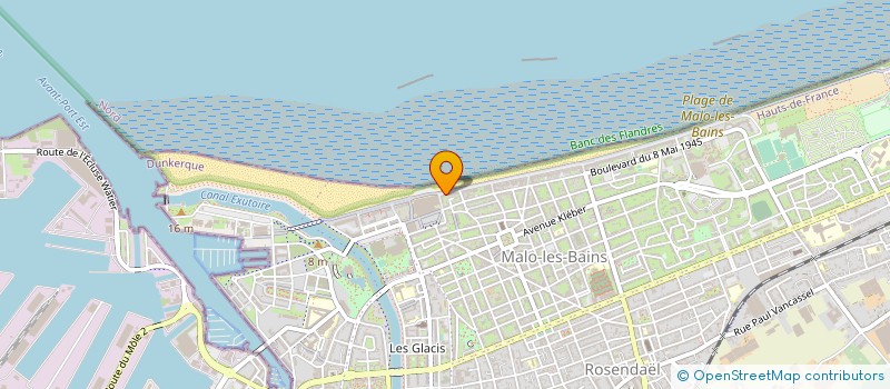 localisation de l'entreprise NORDICA à DUNKERQUE