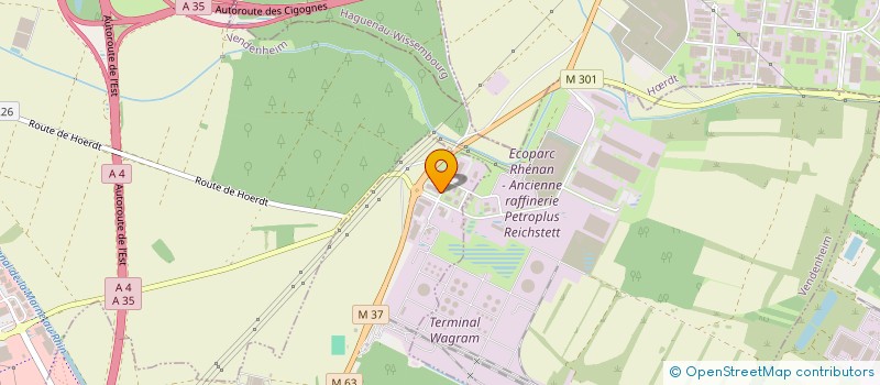 localisation de l'entreprise NORDIK 67  REICHSTETT