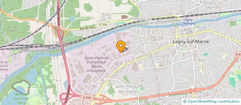 localisation de l'entreprise NORDINDUS à LAGNY-SUR-MARNE