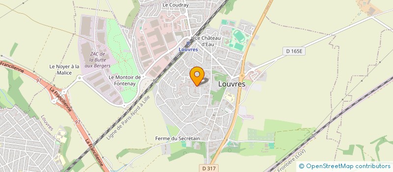 localisation de l'entreprise NORDITRANS à LOUVRES