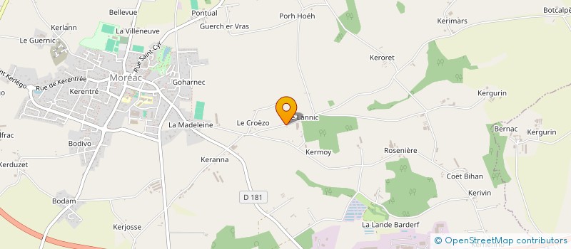 localisation de l'entreprise NORDMAND  MOREAC