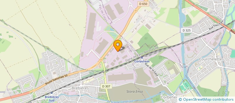 localisation de l'entreprise NORDPORTE à BREBIERES