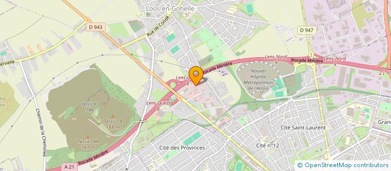 localisation de l'entreprise NORDTECH à LOOS-EN-GOHELLE