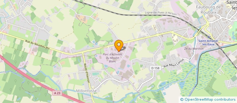 localisation de l'entreprise NORDTOLE CONTENEURS ET SYSTEMES  SAINT-AMAND-LES-EAUX