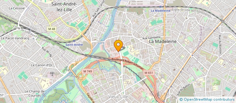 localisation de l'entreprise NORDVET IMMO à LA MADELEINE