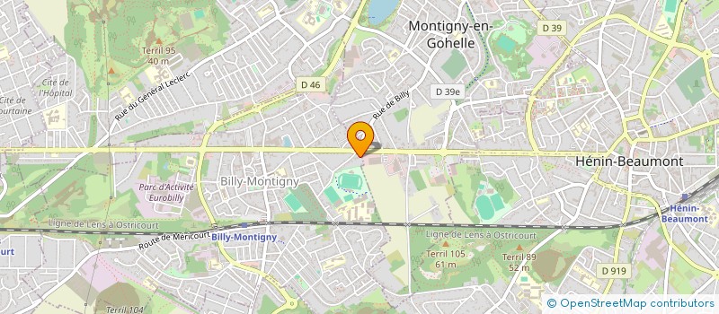 localisation de l'entreprise NORE INVEST à BILLY-MONTIGNY