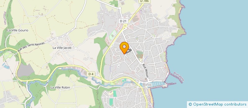 localisation de l'entreprise NOREE PAYSAGE  BINIC-ETABLES-SUR-MER