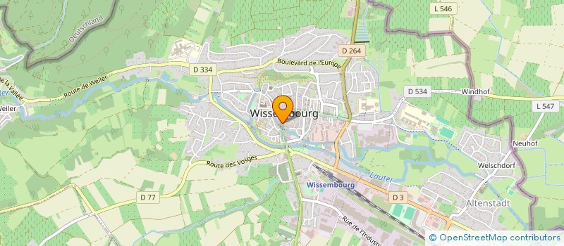 localisation de l'entreprise NOREST PAVAGE à WISSEMBOURG