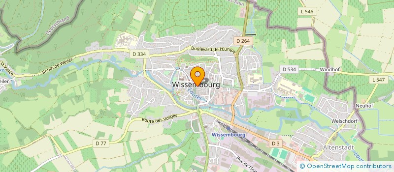 localisation de l'entreprise NOREST VOYAGES à WISSEMBOURG