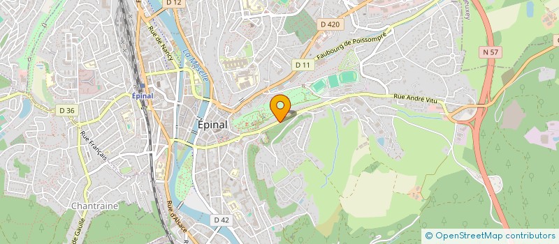 localisation de l'entreprise NORESTEX à EPINAL