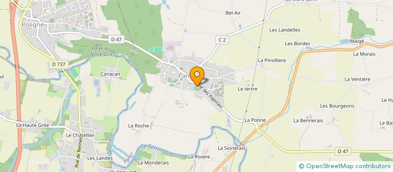 localisation de l'entreprise NORET  PANCE