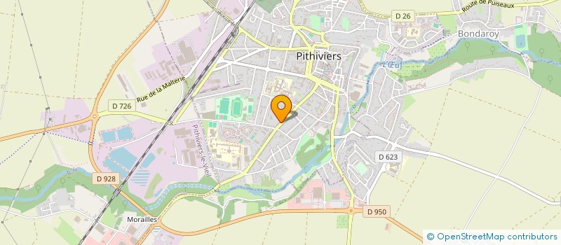 localisation de l'entreprise NORET - SAGOT  PITHIVIERS